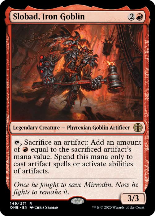 Magic: the Gathering - Slobad, Iron Goblin (149) - Phyrexia: All